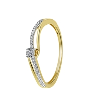 Ring, 585 Gelbgold, mit Diamant (1043131)