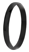 Gerecycled stalen armband bangle blackplated (1043345)