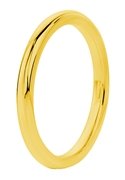 Gerecycleerd stalen ring goldplated (1043407)