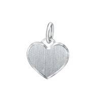Zilveren hanger graveerplaat hart (1043490)