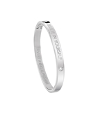 Guess Bangle-Armreif aus Edelstahl mit Text: Believe in yourself. (1043902)