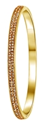 Gerecycled stalen armband goldplated light colorado kristal (1043921)