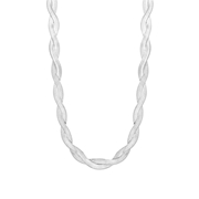 Gerecycled zilveren ketting gedraaid (1044919)
