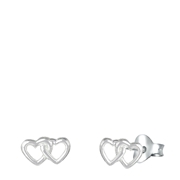 Zilveren kinderoorbellen harten (1045155)