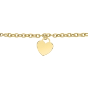 9 Karaat armband met hanger hart (1047150)