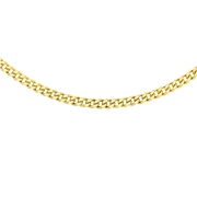Halskette, 375 Gold, Panzerkette mit Diamantschliff (1047256)