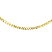 Halskette, 375 Gold, Panzerkette mit Diamantschliff (1047258)