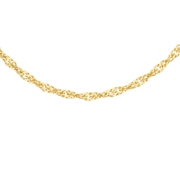 Halskette aus 375 Gold mit Gourmet-Gliedern, gedreht (1047264)