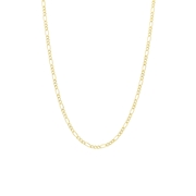 Halskette, Figaro, aus 375 Gold mit Diamantschliff (1047276)