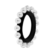 Haargummi, weiße Perle (1047304)