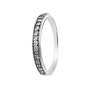 Zilveren ring Bali met kristal (1047453)