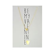 Byoux-Kette mit Karte „be my Valentine