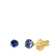 585 Gelbgold-Ohrringe blauer Zirkonia (1048495)