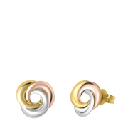 14 Karaat gouden tricolor oorbellen (1048497)