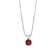 Halskette, 925 Silber, Kristall, Ruby (1048948)