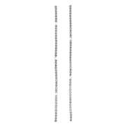 Zilverkleurige byoux oorbellen strass (1049345)