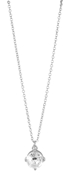 Silberfarbene Halskette mit Anhänger (1049348)