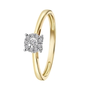 Ring, 585 Gelbgold, mit Diamant 0,08 kt (1049377)