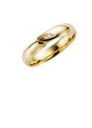 Phlox, Trauring mit Diamant für Damen aus 375 Gold, H19 (1049554)