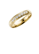 9 Karaat gele trouwring diamant Phlox H94 (1049563)