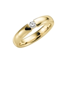 9K gele trouwring diamant Morgenster Dames H79 (1049645)
