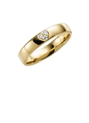 9 Karaat gele trouwring diamant Duizendschoon H93 (1049729)