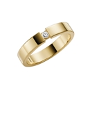 9Karaat gele trouwring diamant Muscari Dames H99 (1049842)
