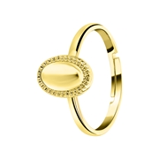 Goudkleurige byoux ring met medaillon (1056768)