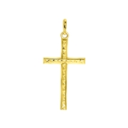 14 Karaat geelgouden hanger kruis (1056834)