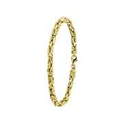 14 Karaat geelgouden armband koningsschakel 4mm (1050261)