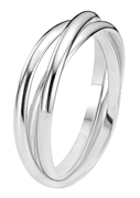 Zilveren driedelige ring (1050293)
