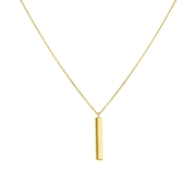 Halskette aus 375 Gold mit Stab-Anhänger, 2 cm (1050458)
