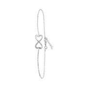Armband aus 925 Silber mit Infinity-Symbol/Herz (1051932)