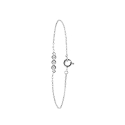 Zilveren armband 3rondjes zirkonia (1056893)