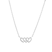 Halskette aus 925er Silber mit 3 kleinen Herzen (1056897)