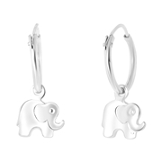 Zilveren oorbellen olifant (1052025)