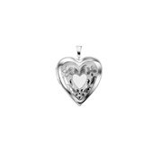 Zilveren hanger medaillon hart (1052153)