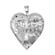 Medaillon-Anhänger aus 925 Silber, Herz, Lebensbaum (1052158)
