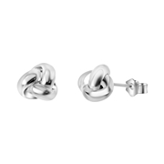 Zilveren oorbellen knoop (1052167)