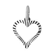 Zilveren hanger open hart (1052179)