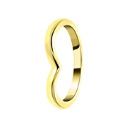 Goldplated ring v-vorm (1057122)