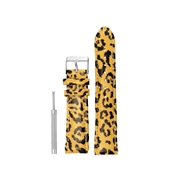 Donna Mae Uhrenarmband, Leopardenmuster schwarz/gelb (1057157)