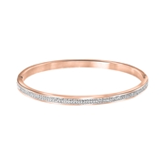 Guess stalen roseplated bangle armband kristal (1052245)