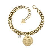 Guess-Armband, Edelstahl, vergoldet, mit rundem Anhänger (1052302)