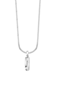 Zilveren ketting&hanger mat/glans met zirkonia (1052327)