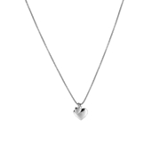 Zilverkleurige byoux ketting met hanger hart (1052880)