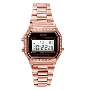 Digitale Armbanduhr mit einem rosafarbenen Armband von Regal (1052940)
