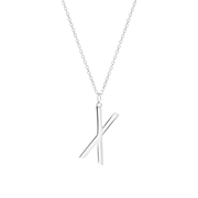Zilveren ketting&hanger alfabet (1057271)