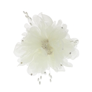 Haarclip in bloemvorm met imitatieparels (1057296)