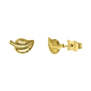 Ohrringe aus 585 Gelbgold, Blatt (1053418)